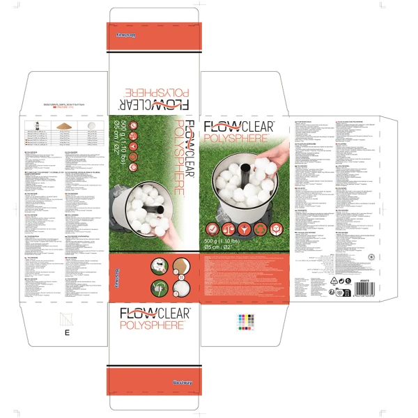 BESTWAY FLOWCLEAR ΜΠΑΛΕΣ ΦΙΛΤΡΑΡΙΣΜΑΤΟΣ ΠΙΣΙΝΑΣ 500g