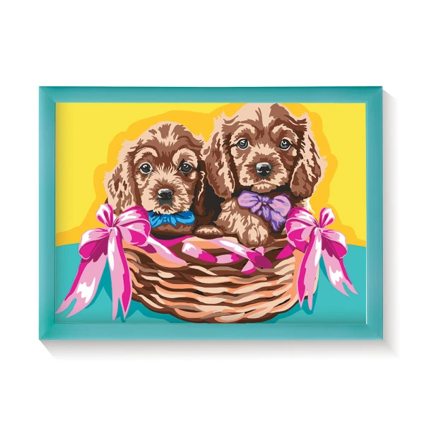 AS PAINT & FRAME ΑDORABLE PUPPIES ΓΙΑ 9+ ΧΡΟΝΩΝ