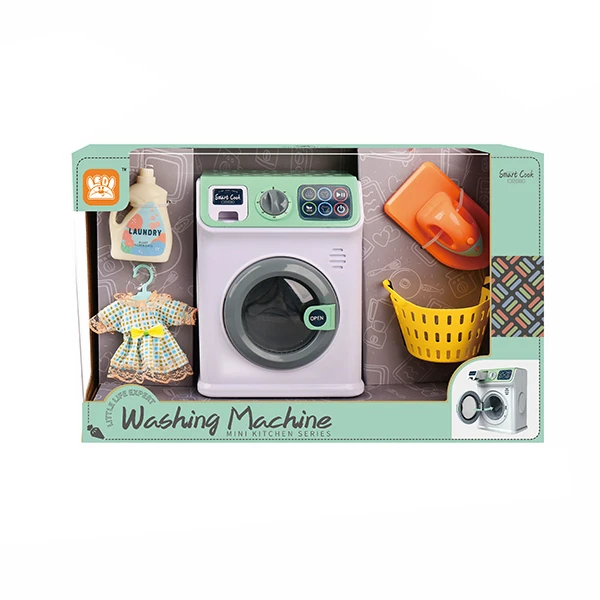 MINT GREEN WASHING MACHINE WITH TOUCH FUNCTIONS SOUND LIGHTS & ACCESSORIES