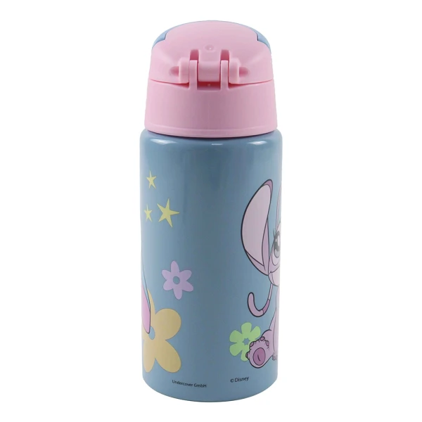 ALUMINUM FLIP WATER BOTTLE 500ml STITCH