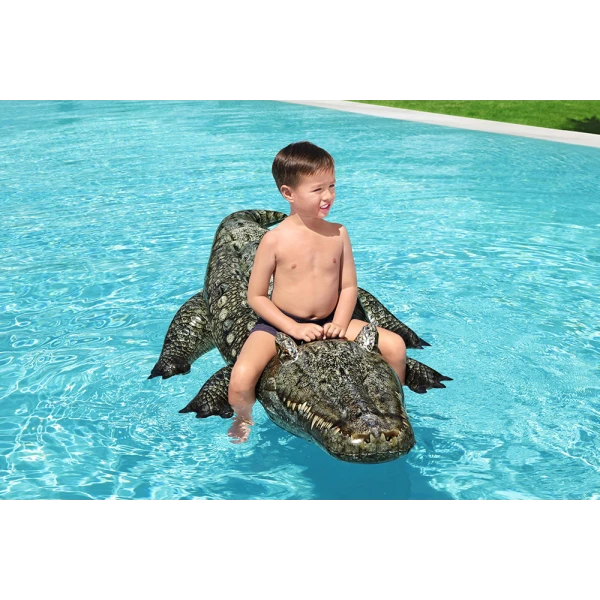 BESTWAY ΦΟΥΣΚΩΤΟ RIDE-ON 193X94 εκ. REPTILE ΡΕΑΛΙΣΤΙΚΟΣ ΚΡΟΚΟΔΕΙΛΟΣ