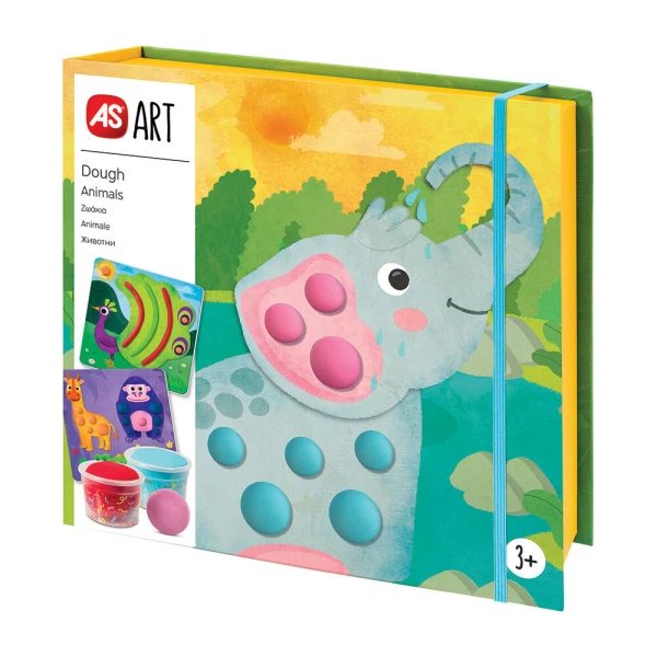 AS ART DOUGH ANIMALS FOR AGES 3+
