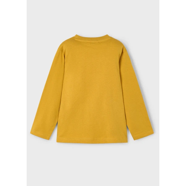 MAYORAL LONG-SLEEVE T-SHIRT DINO MUSTARD 