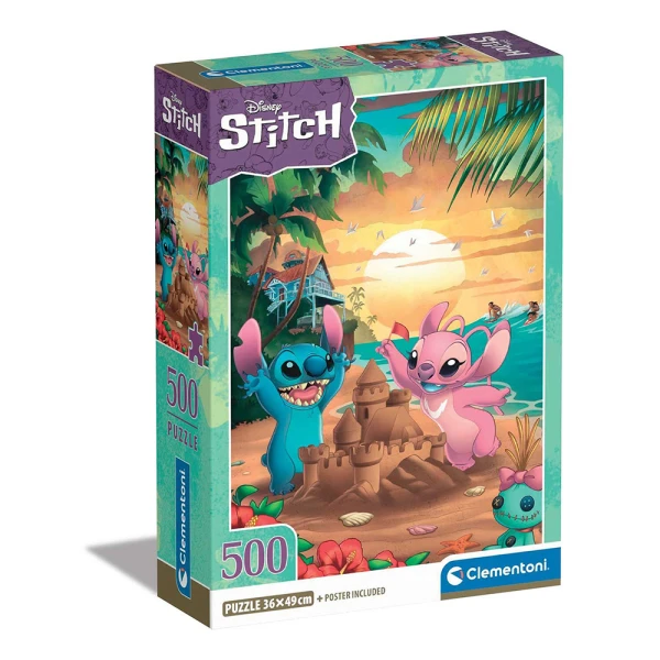 CLEMENTONI ΠΑΖΛ HIGH QUALITY COLLECTION - STITCH 500 ΤΜΧ