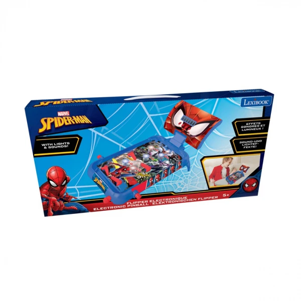LEXIBOOK SPIDERMAN ΗΛΕΚΤΡΟΝΙΚΟ ΦΛΙΠΕΡΑΚΙ ΜΕ ΦΩΤΑ ΚΑΙ ΗΧΟΥΣ