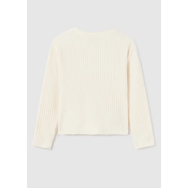 MAYORAL BLOUSE LONG SLEEVES CUT OUT BEIGE LIGHT