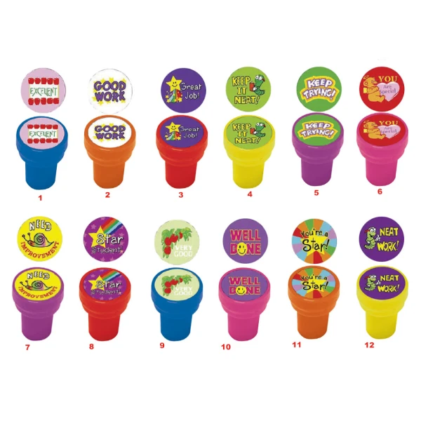 THE LITTLIES TEACHER\'S ROUND STAMP ENGLISH - SEVERAL DESIGNS