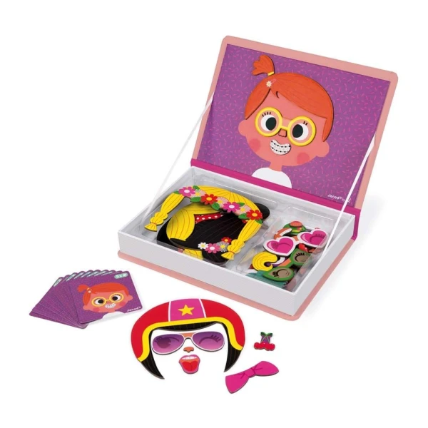 JANOD MAGNETIC BOOK GIRLS FUNNY FACES