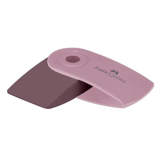 FABER-CASTELL ΓΟΜΑ MINI SLEEVE ΡΟΖΕ SHADOW/ΓΚΡΙ/COCONUT - 3 ΧΡΩΜΑΤΑ
