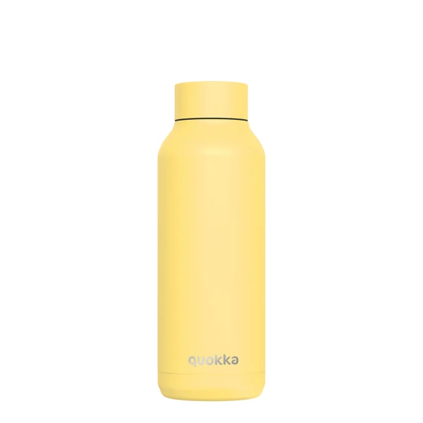 QUOKKA THERMAL STAINLESS STEEL BOTTLE SOLID 510ml - LIGHT YELLOW