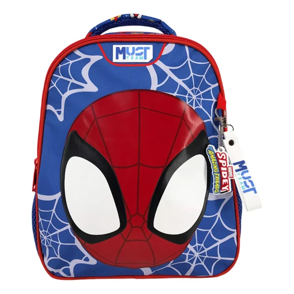 MUST TEAM PRESCHOOL BACKPACK 27X10X31 cm WITH 2 COMPARTMENTS SPIDEY AND HIS AMAZING FRIENDS