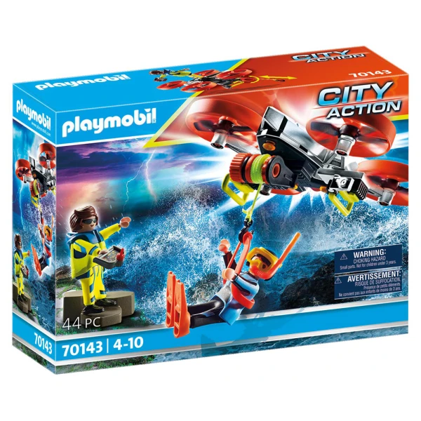 PLAYMOBIL CITY ACTION DIVER RESCUE WITH DRONE