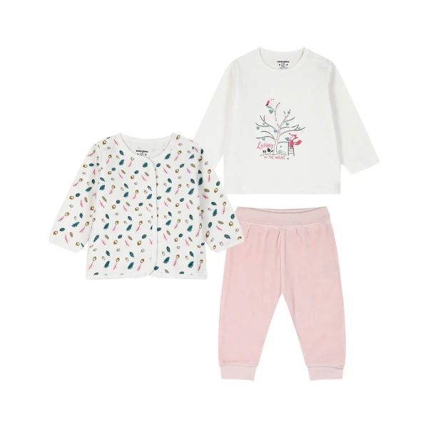ENERGIERS BABY GIRL\'S SET 3 pcs  PINK 