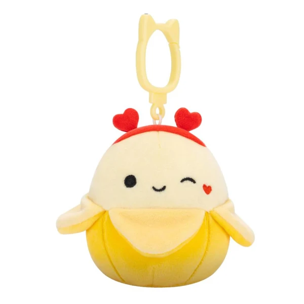 SQUISHMALLOWS VALENTINE ΛΟΥΤΡΙΝΟ ΜΠΡΕΛΟΚ 9 εκ. W2 - JUNIE THE BANANA