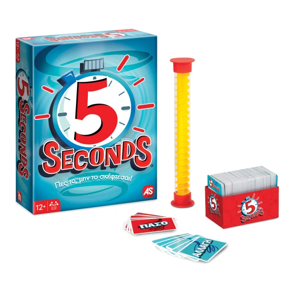 AS GAMES BOARD GAME 5 SECONDS FOR AGES 12+ AND 3-10 PLAYERS