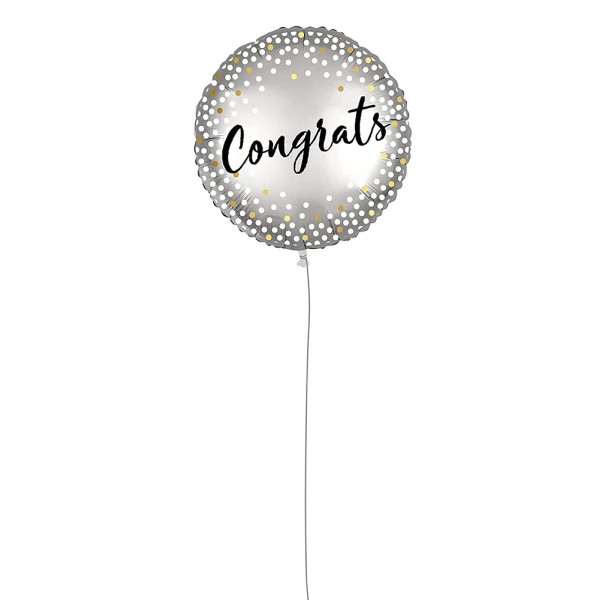 ΜΠΑΛΟΝΙ CONGRATS METALLIC SPOTS FOIL 46 cm