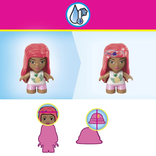 MEGA BARBIE COLOR REVEAL FIGURE WITH ACCESSORIES 16 pcs - BEACH DAY