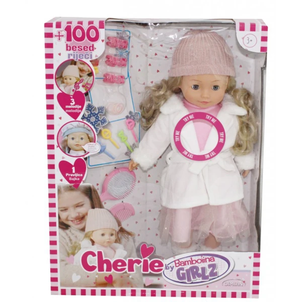 BAMBOLINA GIRLZ DOLL CHERIE 46 cm WITH ACCESSORIES