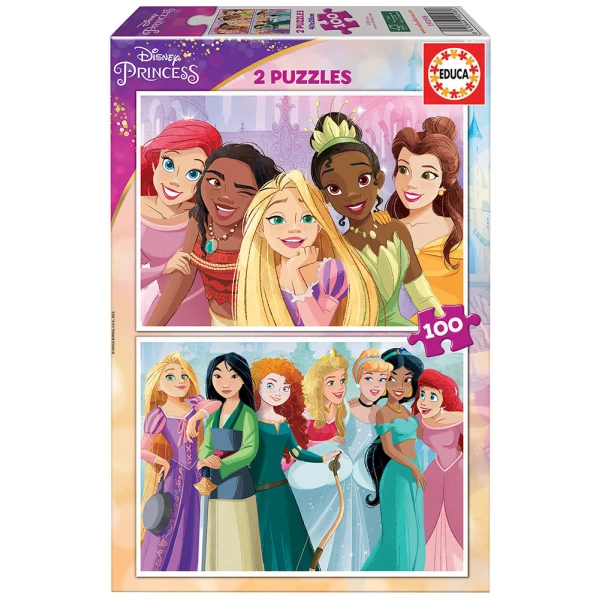 EDUCA ΠΑΖΛ 2X100 τεμ. DISNEY PRINCESS