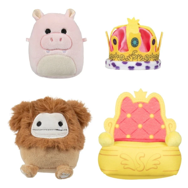 MICROMALLOWS - PLAY SET OF 4 PLUSH TOYS 6cm SQUISHMALLOWS & ACCESSORIES - PARADE FLOAT