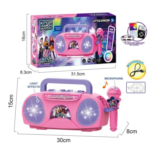 DEMON HUNTERS KARAOKE SET WITH MICROPHONE AND LIGHT