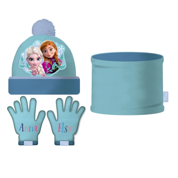 SET HAT-SCARF-GLOVES FROZEN