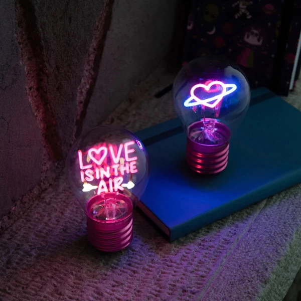 LEGAMI ΕΠΙΤΡΑΠΕΖΙΟ ΦΩΤΙΣΤΙΚΟ ΣΧΗΜΑ ΛΑΜΠΑ BULB FICTION - LOVE IS IN THE AIR