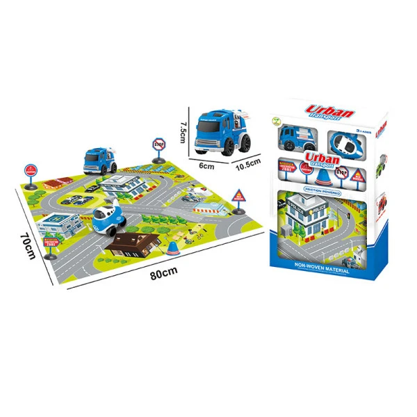 PLAY MAT WITH 2 CARS