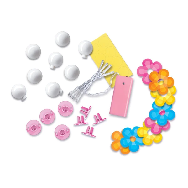 CONSTRUCTION OF FLOWER MIRROR LIGHTING GARLAND