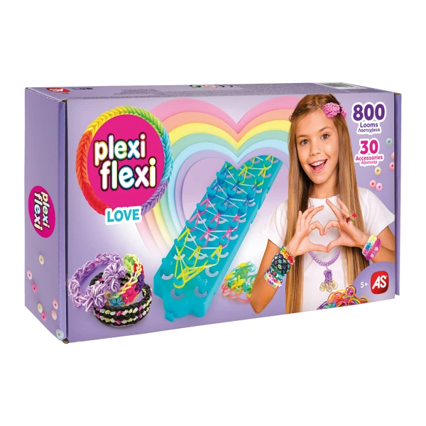 PLEXI-FLEXI LOVE ΑΡΓΑΛΕΙΟΣ ΜΕ 800 ΛΑΣΤΙΧΑΚΙΑ & 30 ΑΞΕΣΟΥΑΡ ΓΙΑ ΗΛΙΚΙΕΣ 5+ ΧΡΟΝΩΝ