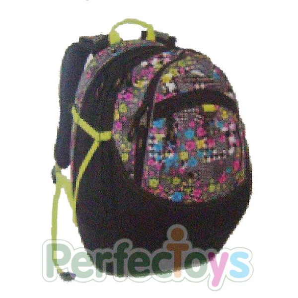 HIGH SIERRA BACKPACK FAT BOY BLOSSOM COLLAGE BLACK CHARTREUSE