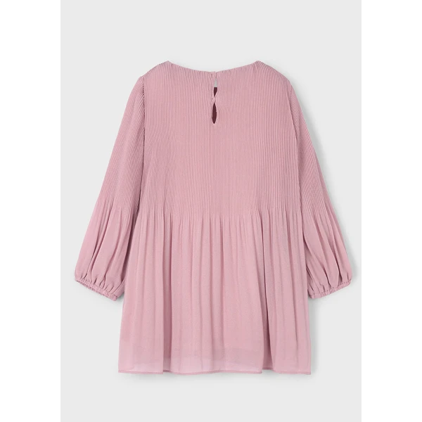MAYORAL DRESS PLEATED SOFT PINK