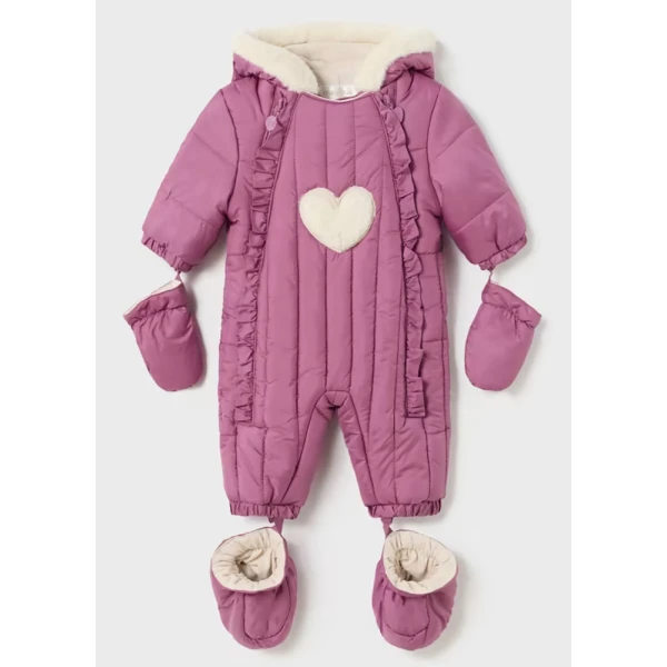 MAYORAL PRAMSUIT MICROFIBER EGGPLANT