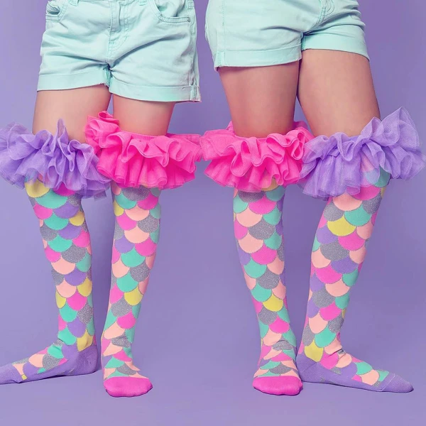 MADMIA KIDS & ADULTS SOCKS MERMAID FRILLS