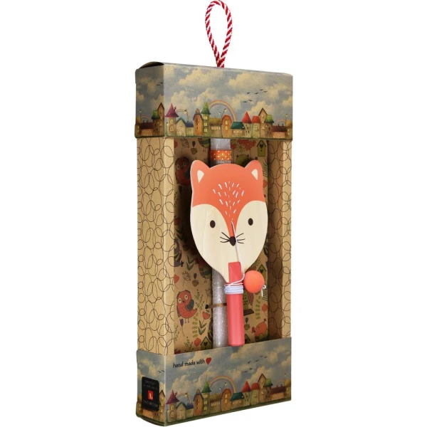 SYNCHRONIA HANDMADE CANDLE 30 cm ANIMAL RACKET - FOX