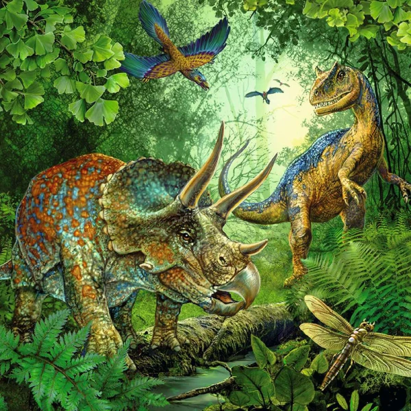 RAVENSBURGER PUZZLE 3Χ49 pcs DINOSAURS