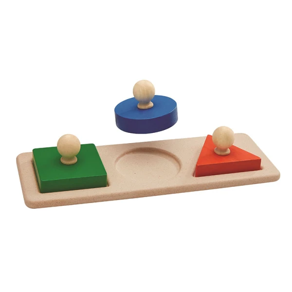 PLAN TOYS WOODEN PUZZLE WITH SHAPES