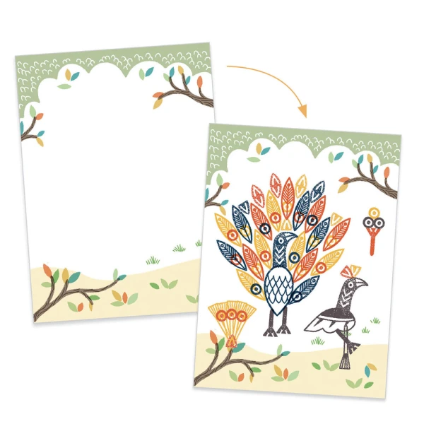 DJECO CREATE WITH STAMPS ANIMALS