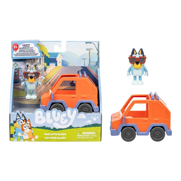 BLUEY S14 VEHICLE & FIGURE 6 cm - 3 DESIGNS