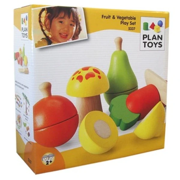 WOODEN GAME PLAN TOYS -Fruit & VEGETABLES