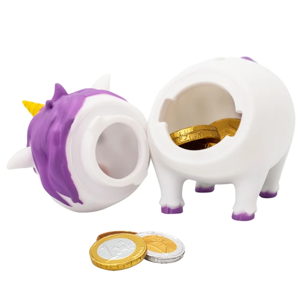 LILALU PIGGY BANK WHITE UNICORN