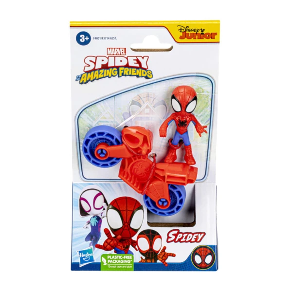 SPIDEY AND HIS AMAZING FRIENDS FIGURE 6 cm SPIDEY AND VEHICLE