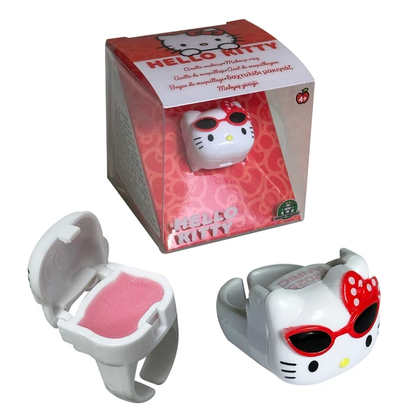 HELLO KITTY RING WITH LIP BALM - SEVERAL DESIGNS