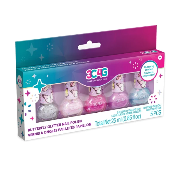 MAKE IT REAL 3C4G BUTTERFLY GLITTER ΒΕΡΝΙΚΙΑ ΝΥΧΙΩΝ 