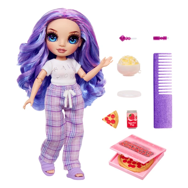 RAINBOW HIGH JUNIOR HIGH PJ PARTY ΚΟΥΚΛΑ - VIOLET (PURPLE)