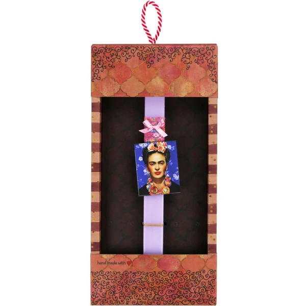 SYNCHRONIA HANDMADE CANDLE 30 cm BASIC - FRIDA KAHLO BLUE