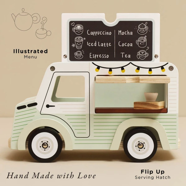 LE TOY VAN WOODEN CAFE VAN