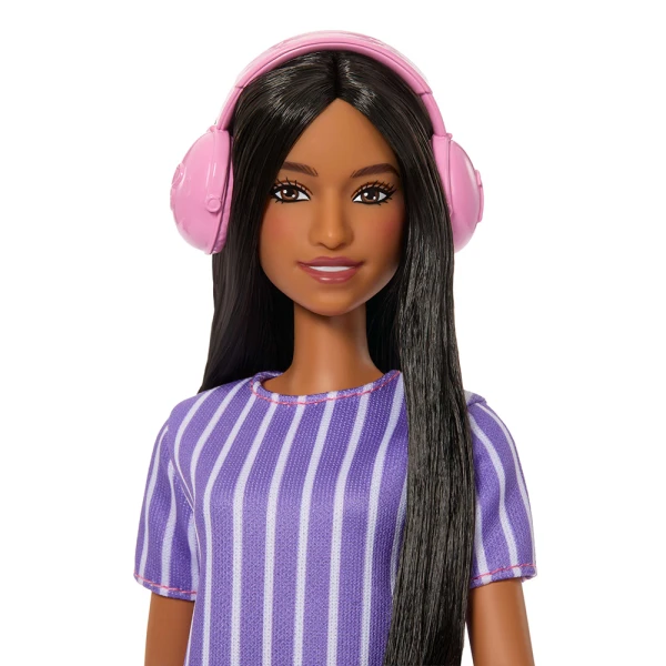 BARBIE FASHIONISTAS ΚΟΥΚΛΑ ΜΕ ΜΩΒ ΡΙΓΕ ΦΟΡΕΜΑ