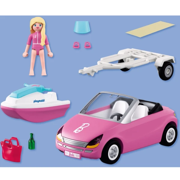 PLAYMOBIL X BARBIE ΚΑΜΠΡΙΟ ΜΕ ΘΑΛΑΣΣΙΟ JET