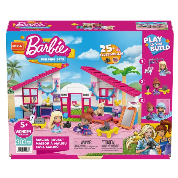 MEGA BLOKS BARBIE ΣΠΙΤΙ MALIBU 300 τεμ.